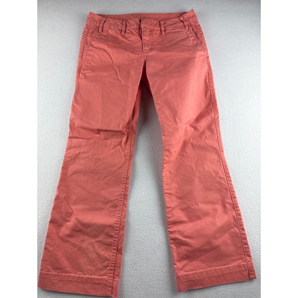Tory Burch Coral Pink Bootcut Chino Pants Women's Size 26‎